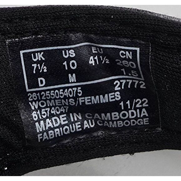 Clarks Cloudsteppers Womens Black & White Sandals US 10 UK 7.5 EU 41 Slip-On Cus - Picture 4 of 5